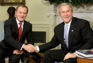 Дональд Туск і Джордж Буш