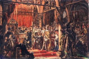 Коронация Хороброго I в Гнезно. Картина Яна Матейко