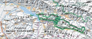 Пенінський національний парк - Карта