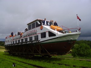 Ельблонгський канал - Транспортування судна посуху