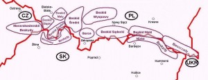 Карта Бескид