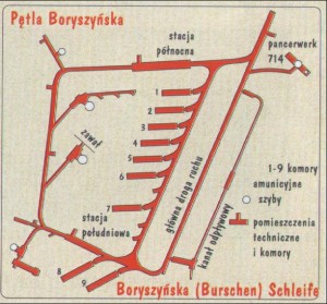 Петля Боришинська. Карта