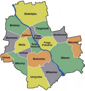 Райони Варшави