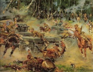 Атака польської кавалерії на танки